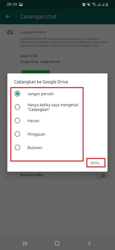 Cara Melihat Dan Menghapus Cadangan Chat WhatsApp Di Google Drive