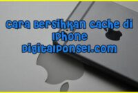 cara membersihkan cache di iphone